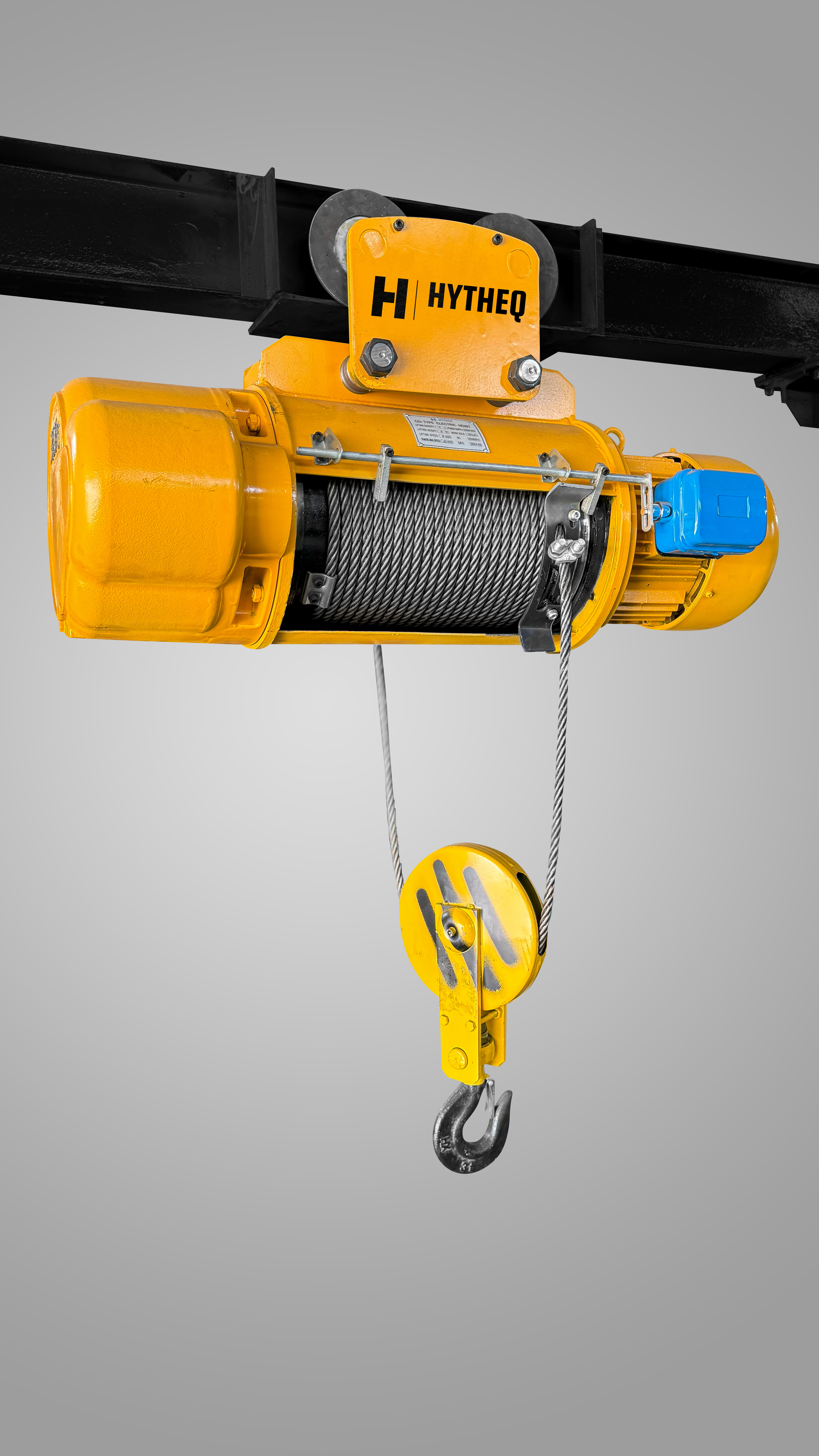 Talha Elétrica Hytheq 5 Ton 5.000 Kg 9 M C/ Trolley - 1 velocidade