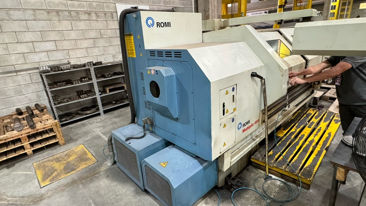 Torno CNC Romi Multiplic 40A - WCM Máquinas | Empresa de Máquinas em Jaboticabal/SP